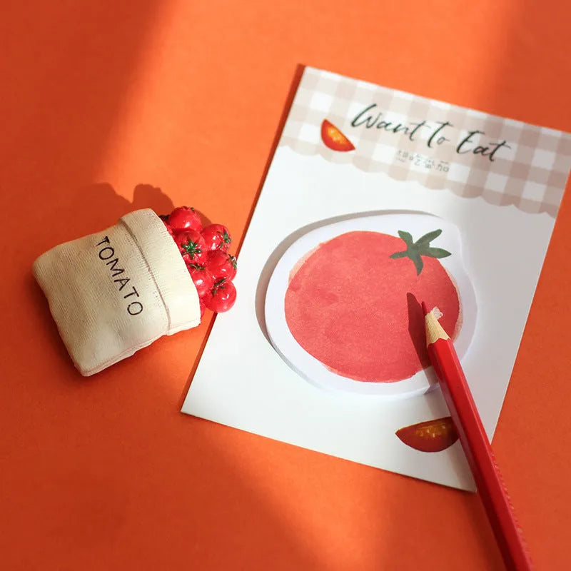 Compact Food Bread handbook note paper notebook in one of four colours, showing glued binding and 85mm by 120mm size.