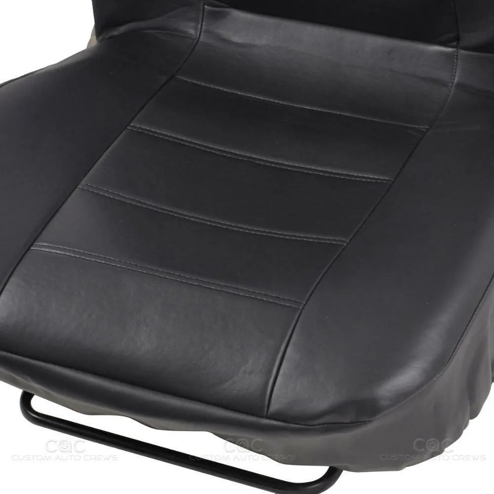 Car leather seat cover set with 9 pieces including front seat covers 118x56cm and rear cushion 135x56cm