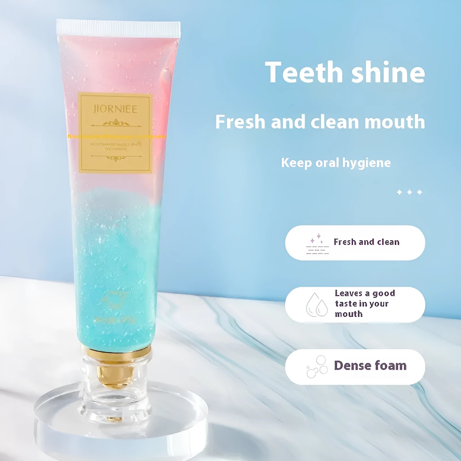 100g tube of Nicotinamide Dazzling White Toothpaste for adult cavity cleaning and whitening