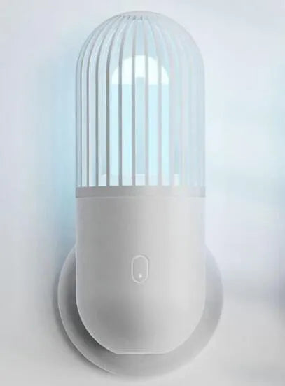 Portable capsule ultraviolet disinfection lamp in black, brown, green, or white colours
