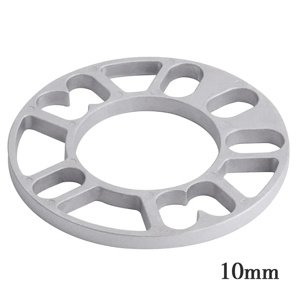 Hub-centric wheel spacer gasket for car modification in thickness options of 3mm, 5mm, 6mm, 8mm, and 10mm.
