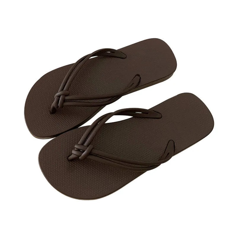 Men's casual flip flops with PVC toe-covering design and injection moulded soles in multiple colour options