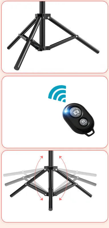 10-inch smartphone ring light with metal bracket for selfies and mobile video