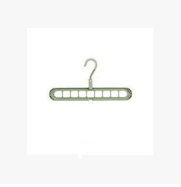Plastic clothes hanger with rotatable storage hook in various colours, 33cm long