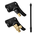 Vehicle air conversion inflatable nozzle with two chuck connectors and 16cm hose