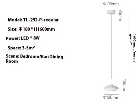 Modern Nordic style adjustable bedside pendant light with minimalist design and multiple colour options