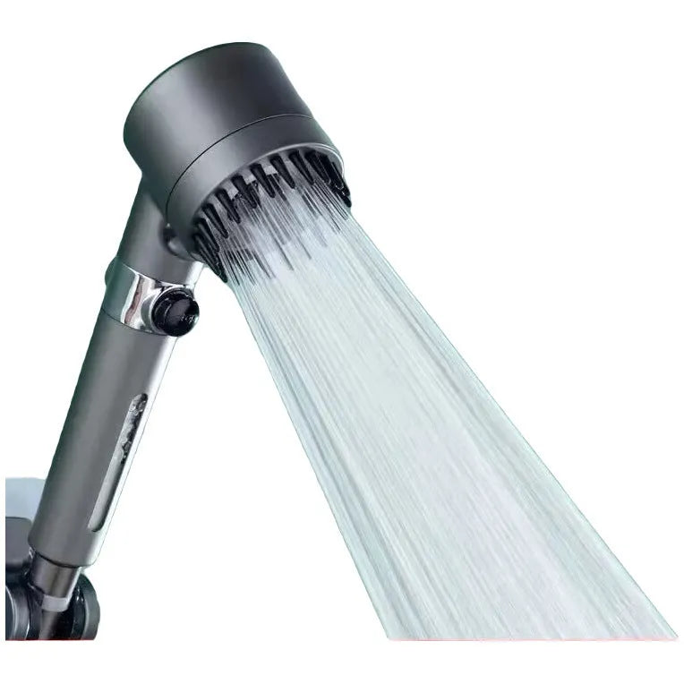 Portable strong boost bathroom shower head with three adjustable spray functions