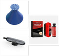 Automotive glass oil film remover set with 120ml cleaning brush, 30ml brightener refill, 7.2x11cm brush and 2.9x8.2cm bottle