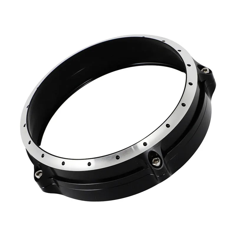 Black CNC aluminium headlight cover frame for BMW R NINE T Scrambler motorcycle 2014-2017 models