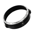Black CNC aluminium headlight cover frame for BMW R NINE T Scrambler motorcycle 2014-2017 models