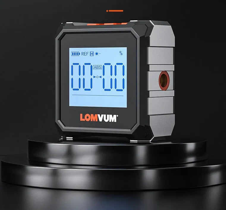 Digital laser infrared tape measure with inclinometer, alloy casing, and backlight display