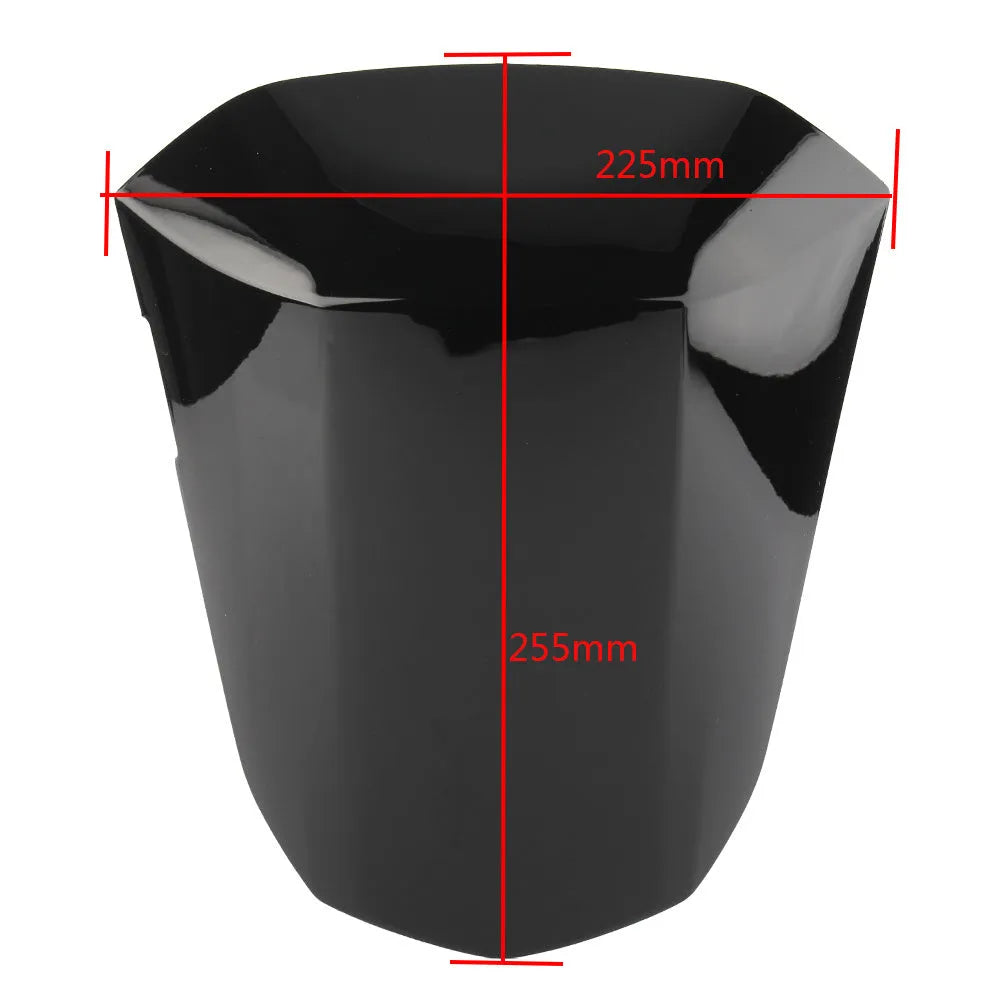 GSXR1000 motorcycle rear cowl seat cover in ABS plastic, shown in available colours.