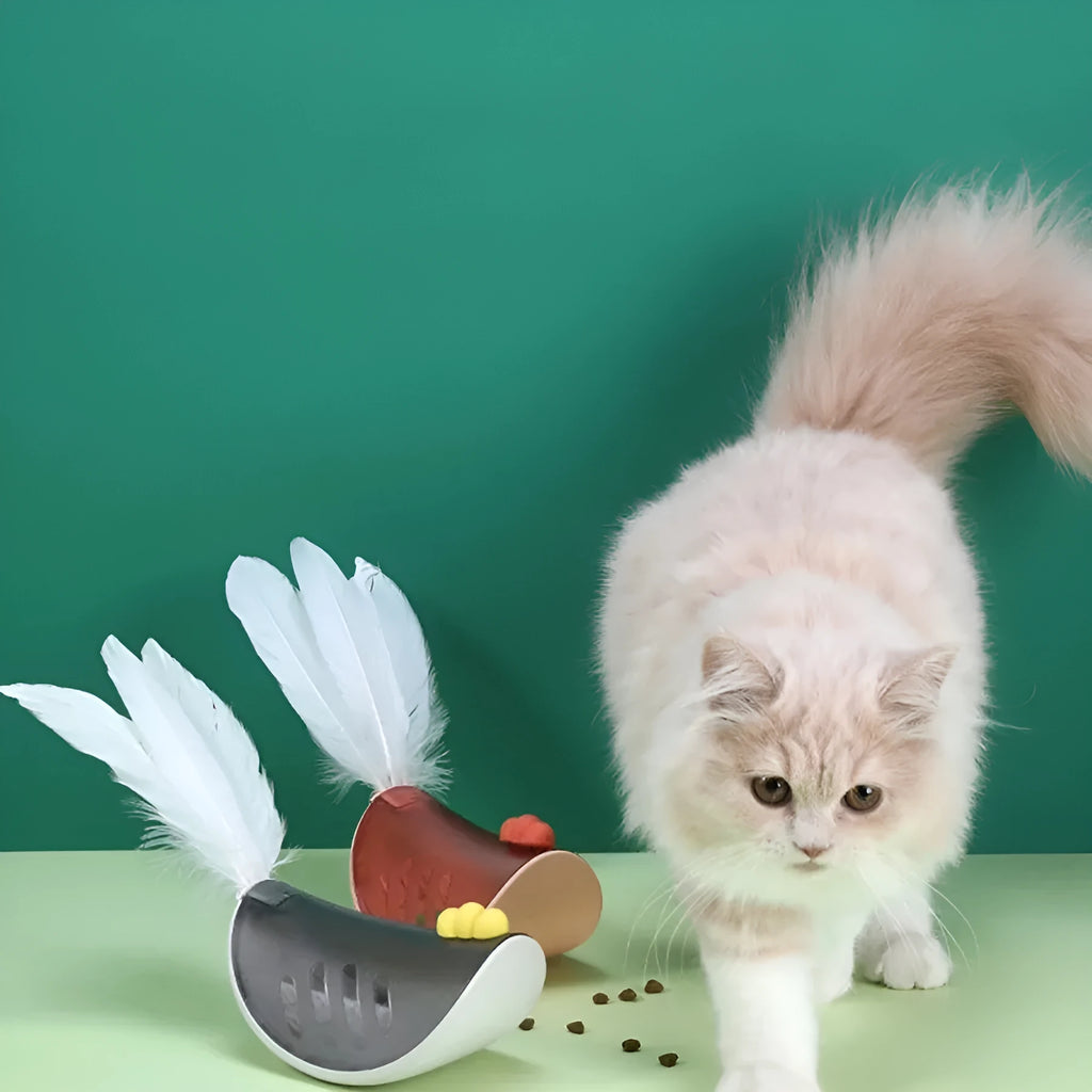 Reusable food leaking toy for small cats and dogs in blue, gray, navy blue, or pink