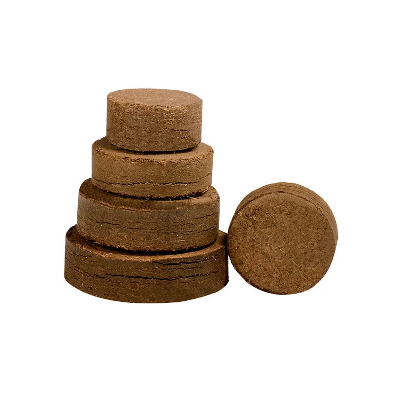Coir soil blocks for vegetable planting in various sizes with high water absorption for seedling cultivation