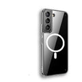 Transparent MagSafe magnetic phone case for Samsung S21 S22 S23 smartphones