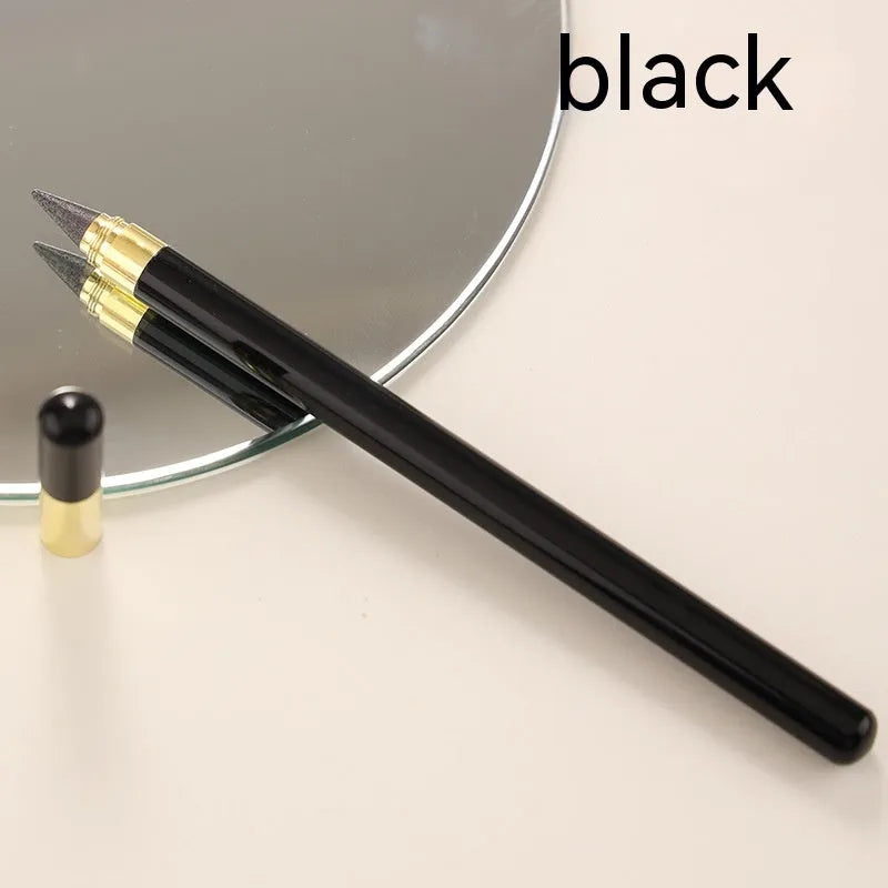 Transparent acrylic eternal pencil with alloy writing tip and plastic housing