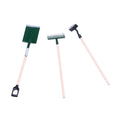 3pcs alloy miniature garden tool set for dollhouse elf garden and farm scenes, listed for ages 7-14