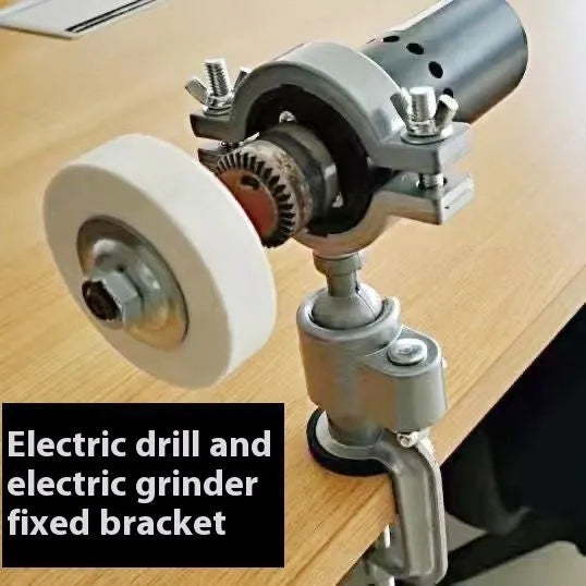 360-degree rotating bracket type bench vise with tungsten steel jaw and clamp-on design