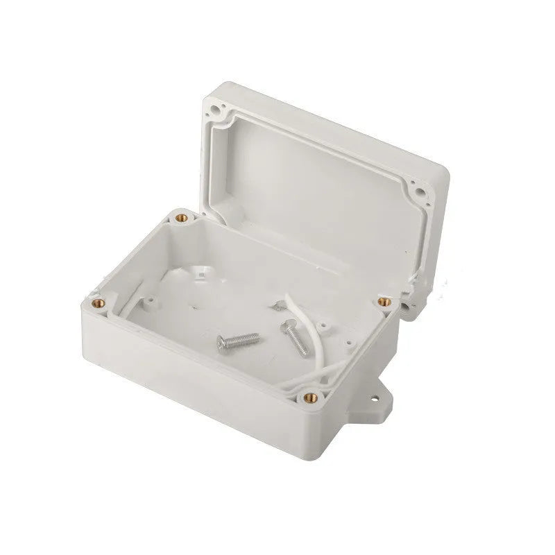 F4B-1 model grey ABS plastic waterproof instrument box, dimensions 100mm by 68mm by 40mm.
