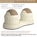 Caramel mocha and green massage balls for hot cold therapy foot and muscle relief