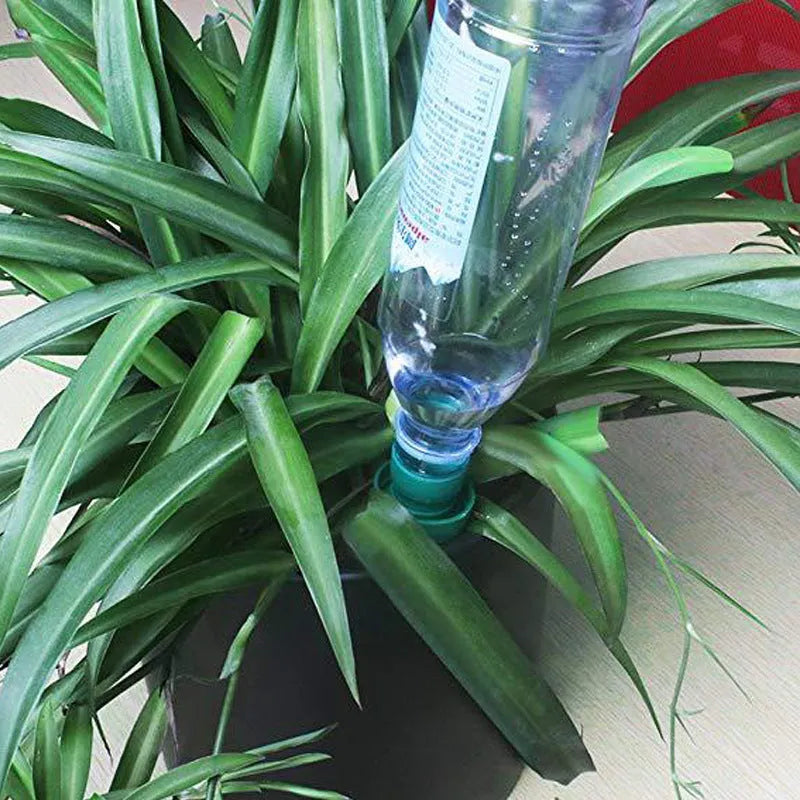 Green ceramic automatic plant watering dripper for cola bottle irrigation system