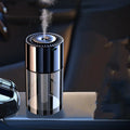 Glass perfume humidifier with USB plug, 12.7cm height, available in pure cologne and classic ocean scents