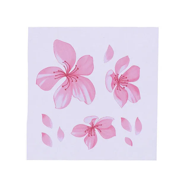 Cherry blossom flower pattern car sticker in PVC vinyl material showing two size options
