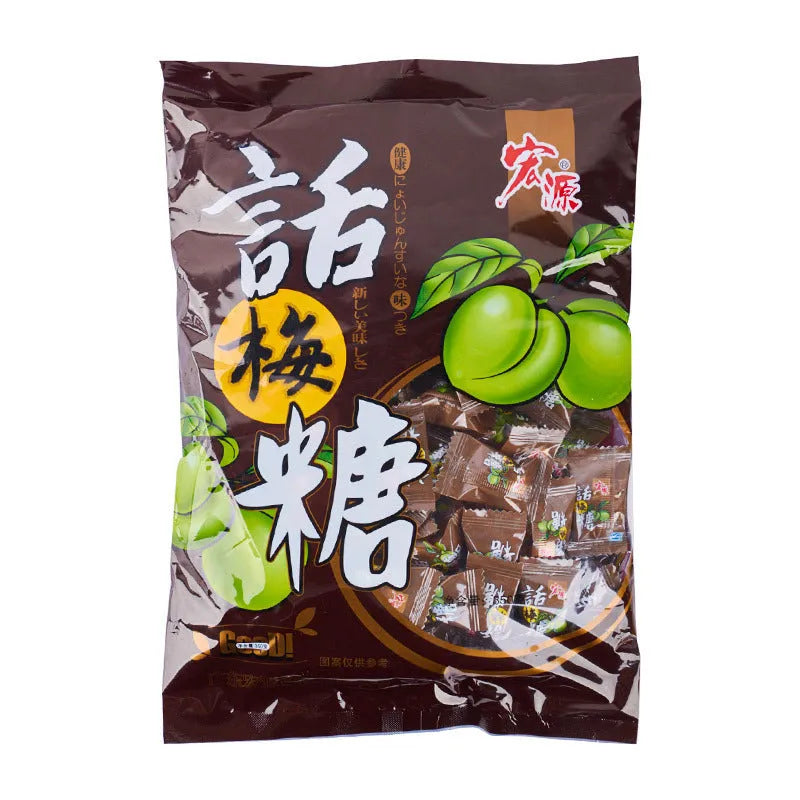 Bag of assorted Chinese hard candies in guava, plum, and tangerine peel flavours, total weight 1.055kg