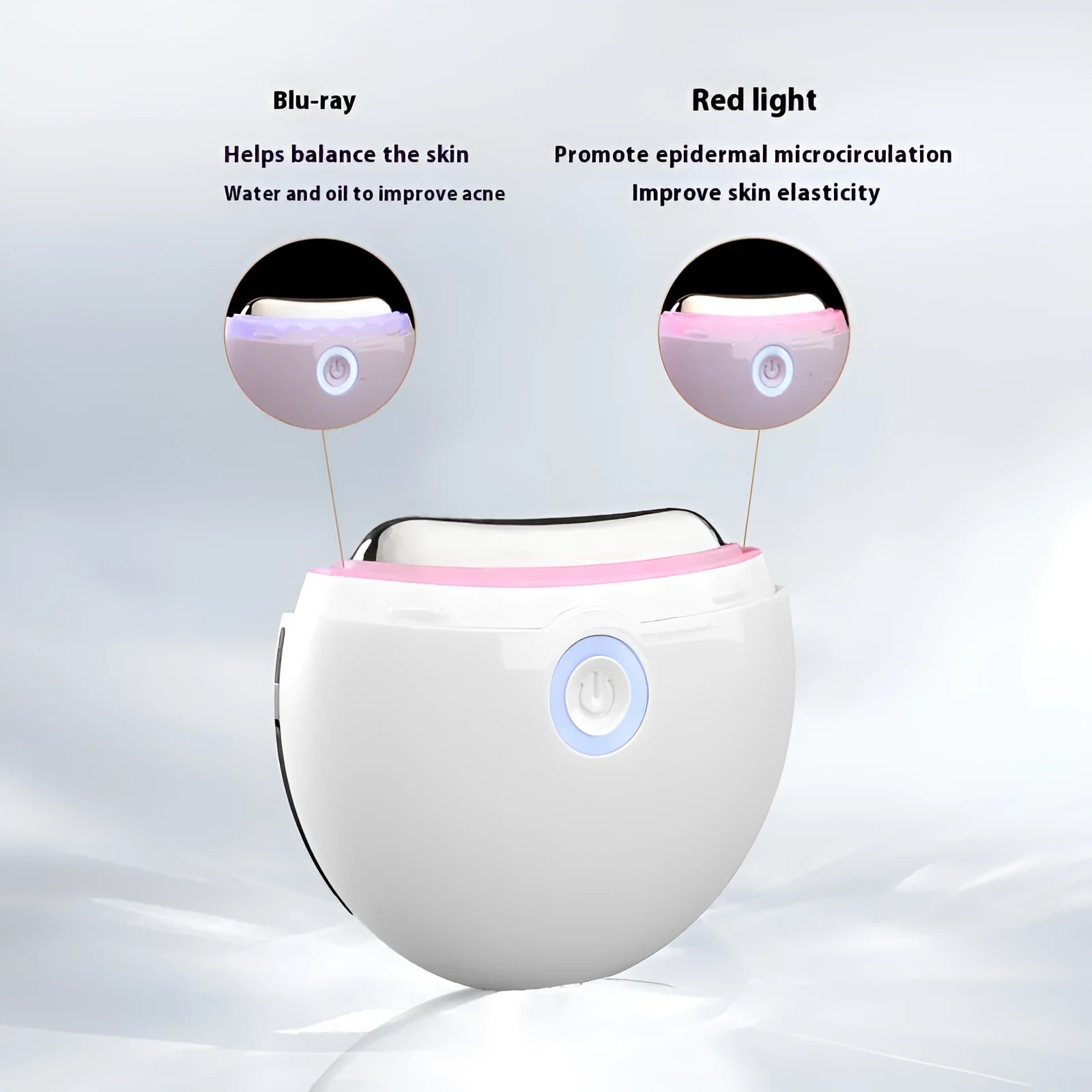French pattern design household IPL and microcurrent beauty device with Type-C charging port