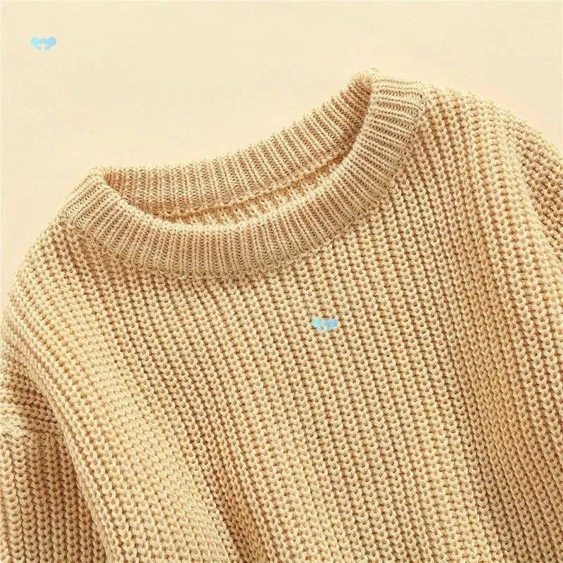 Girls' sleeveless rabbit fur sweater vest in solid beige with crew neck and star pattern, size 80cm.