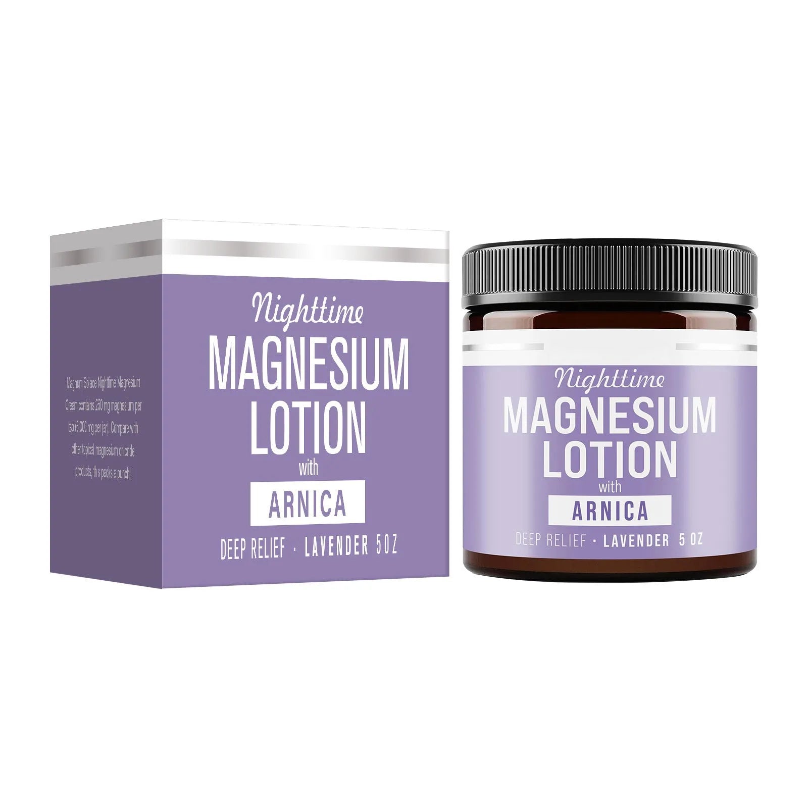Magnesium body butter cream in 7.1cm container with 150ml content