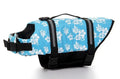 Dog life jacket safety coat in multiple colours with adjustable neck and chest straps, seven sizes from XXS to XXL