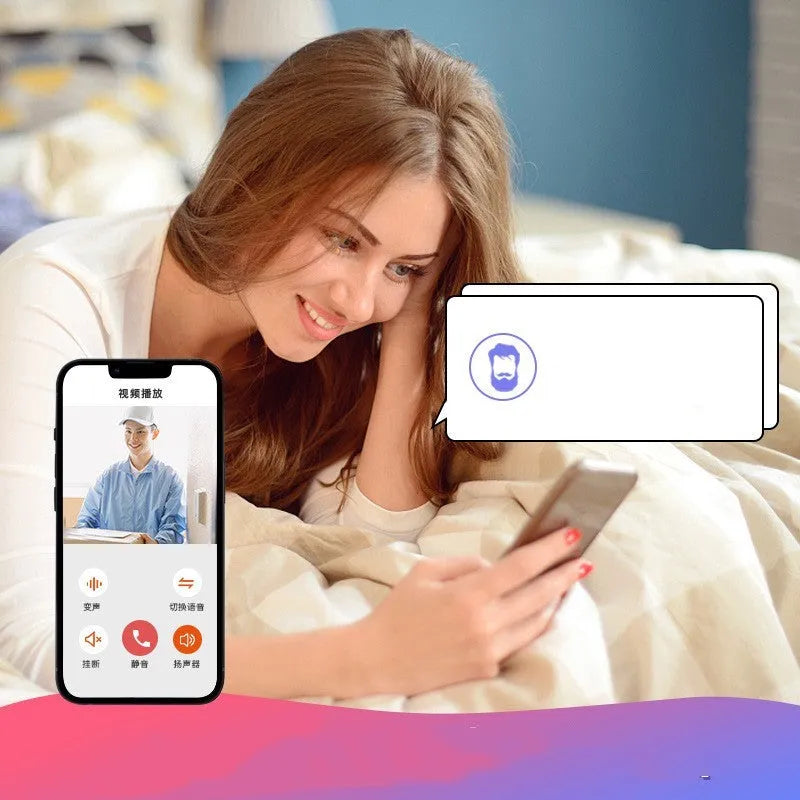 Doodle Smart Visual Doorbell V8 in black and white, showing front camera and two-way speaker.