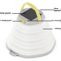 White camping lamp with large capacity battery and single-key cycle switch for outdoor tent lighting