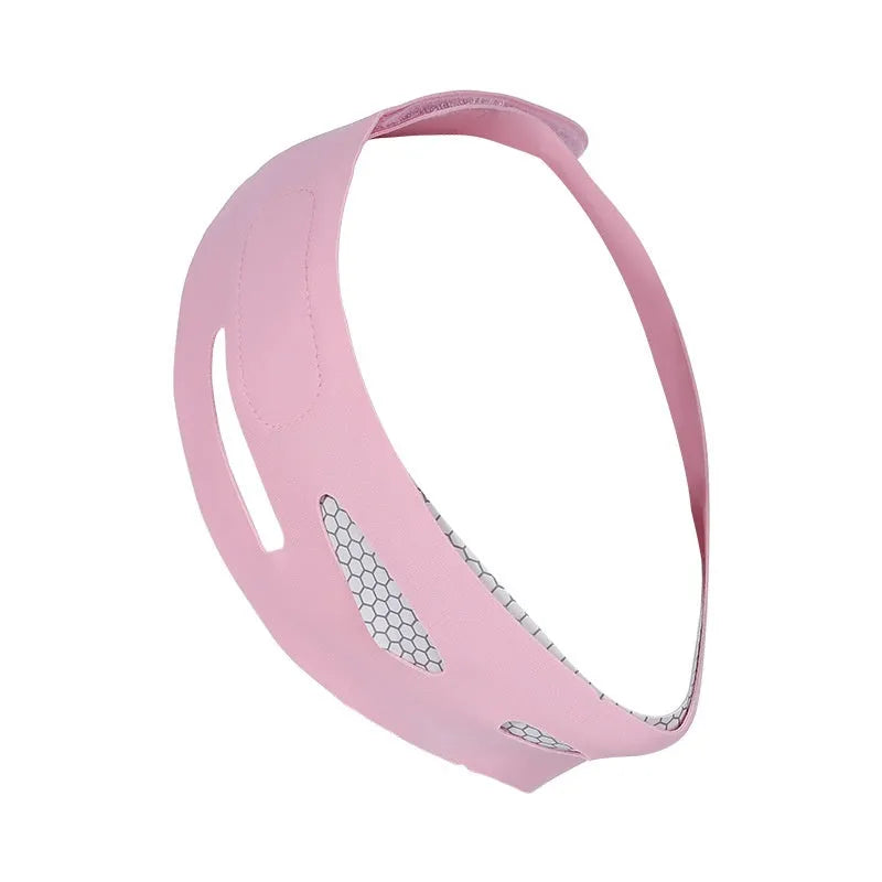 Elastic V face bandage facial contouring tool in pink and black colour options