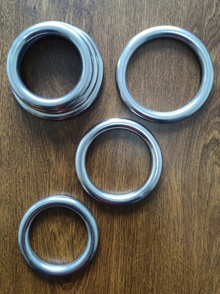 Silver Wing Chun steel training ring for martial arts forearm conditioning