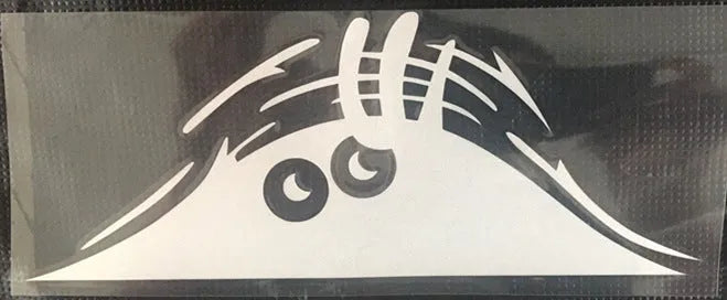 Four designs of self-adhesive body stickers on skin, showing colourful smiley, black smiley, white smiley, and black angry faces.