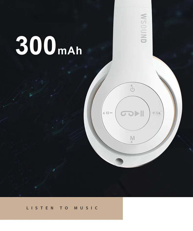 Blue and red Bluetooth wireless stereo headset for hands-free calls and music.