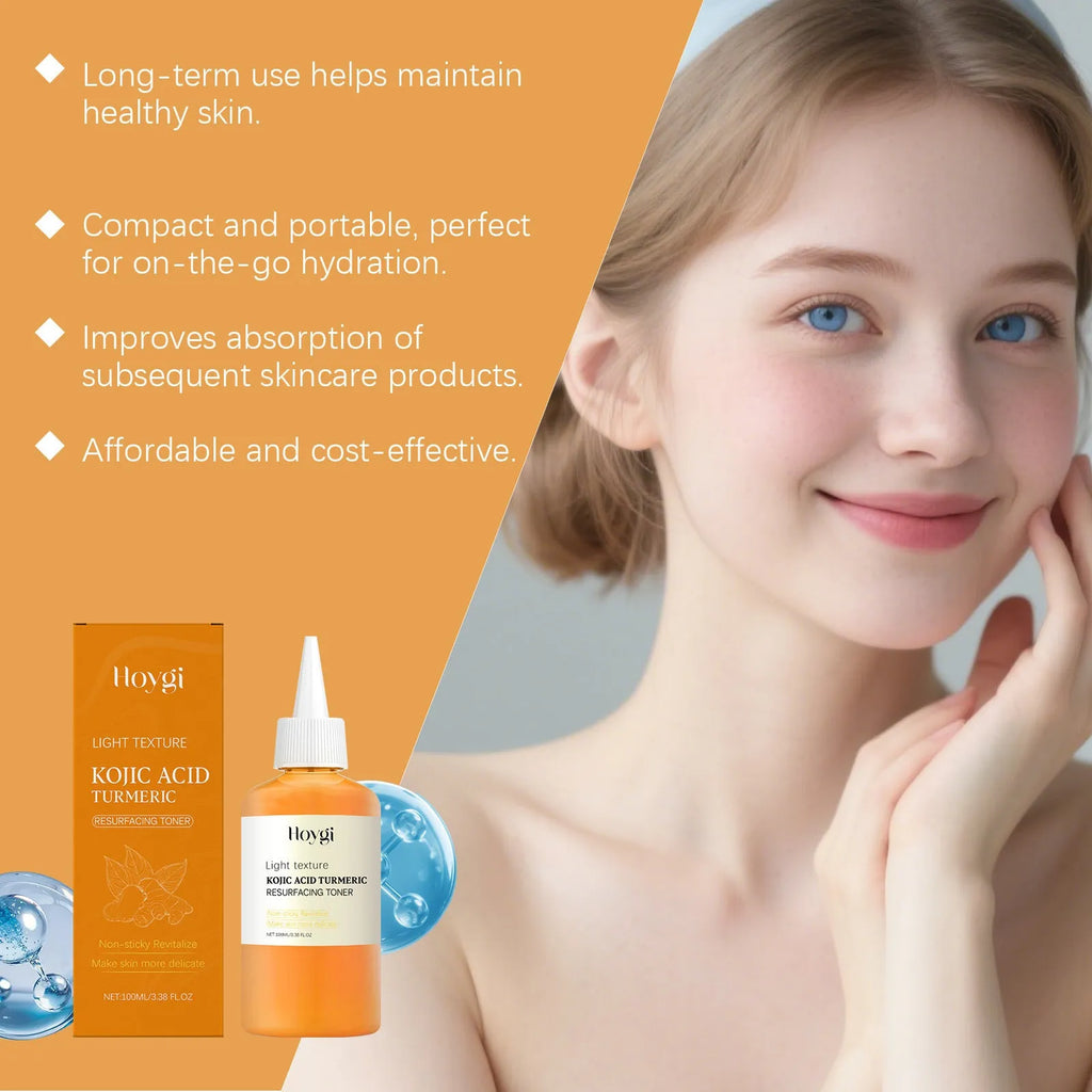 100ml bottle of turmeric moisturising water for facial skincare.