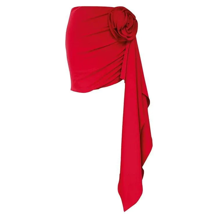 Solid colour one-piece swimsuit for women in polyester fiber sleeveless design red colour option