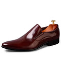 British Pointed Oxford men's leather formal shoes in black with rubber sole and pointed toe