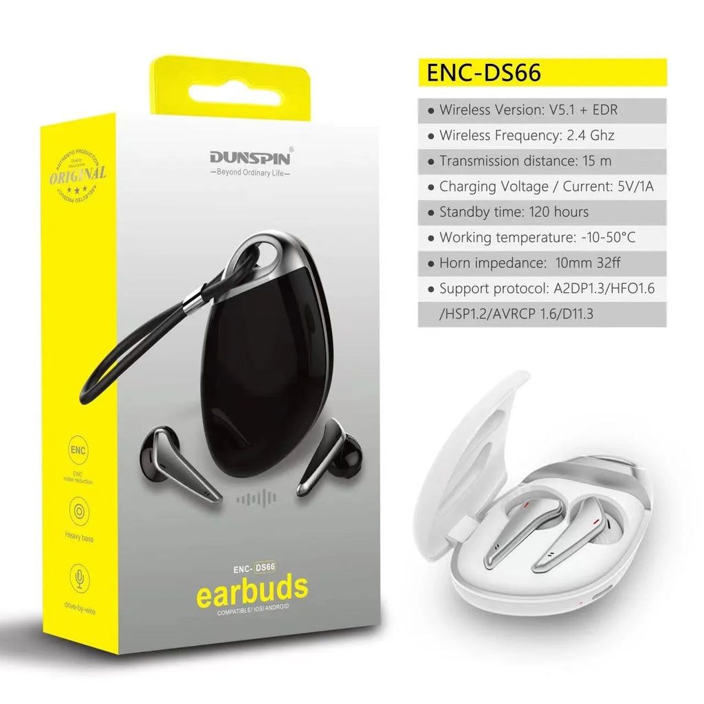 Black or white wireless e-sports gaming headset, in-ear, Bluetooth 5.1, with charging case and Type C port.