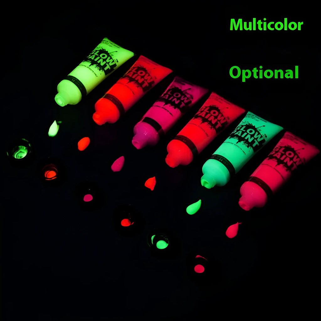 25ml bottle of neon face and body paint in non-toxic gouache formula