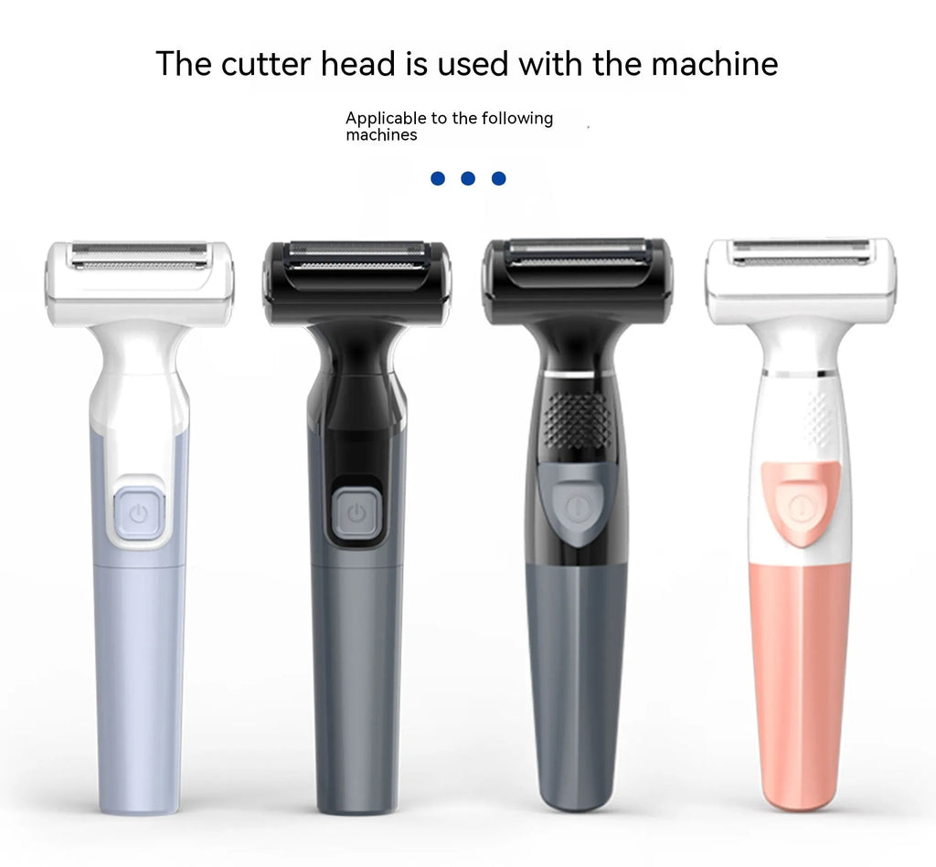 Women's electric hair trimmer fully washable ABS body in black colour option