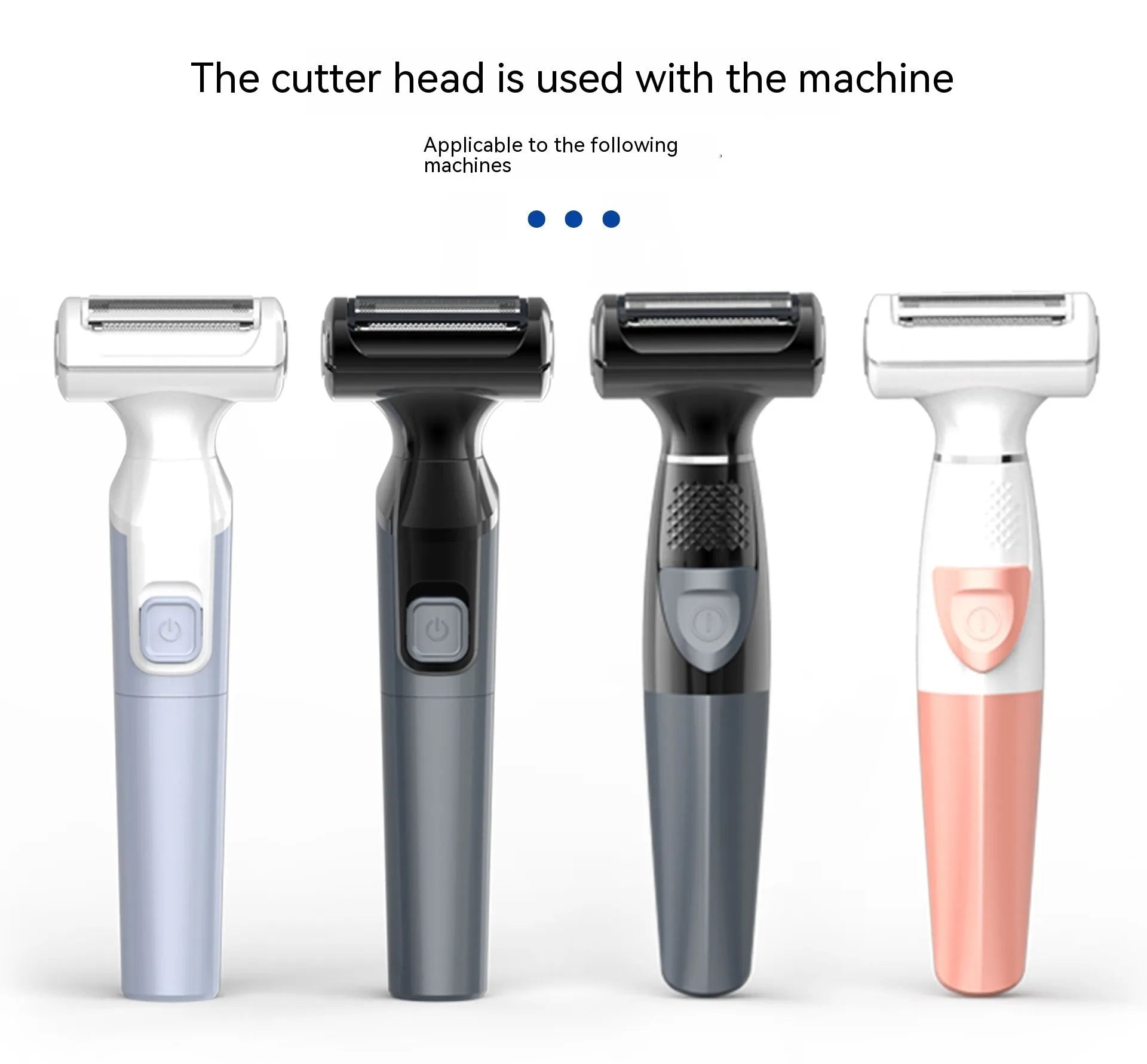 Women's electric hair trimmer fully washable ABS body in black colour option