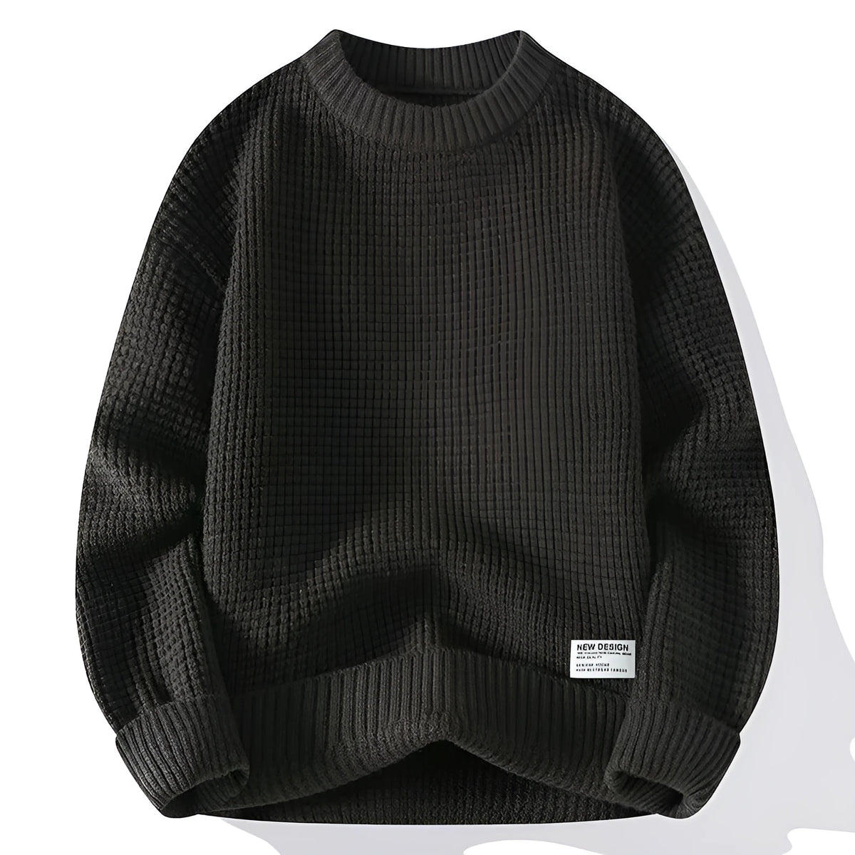 No pilling loose pullover sweater in modal rabbit fur, available in black, brown, dark khaki, gray, sizes M-3XL