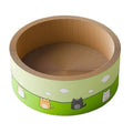 Round and oval corrugated paper cat scratch boards with deepening pit design in sizes from 45cm to 55cm
