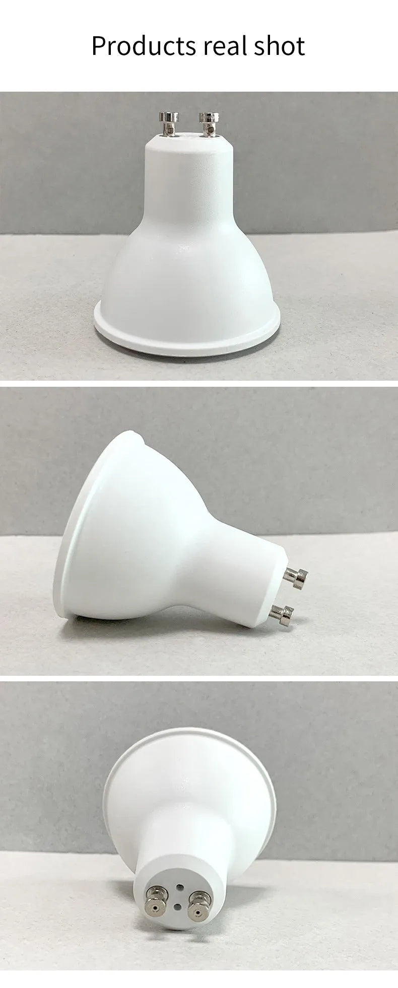 Smart RGBCCT 5W GU10 spotlight with wifi and voice control in 50x55mm compact size