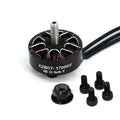 Black brushless DC motor with 1300KV, 1500KV, or 1700KV rating, below 36V, for crossing machines.