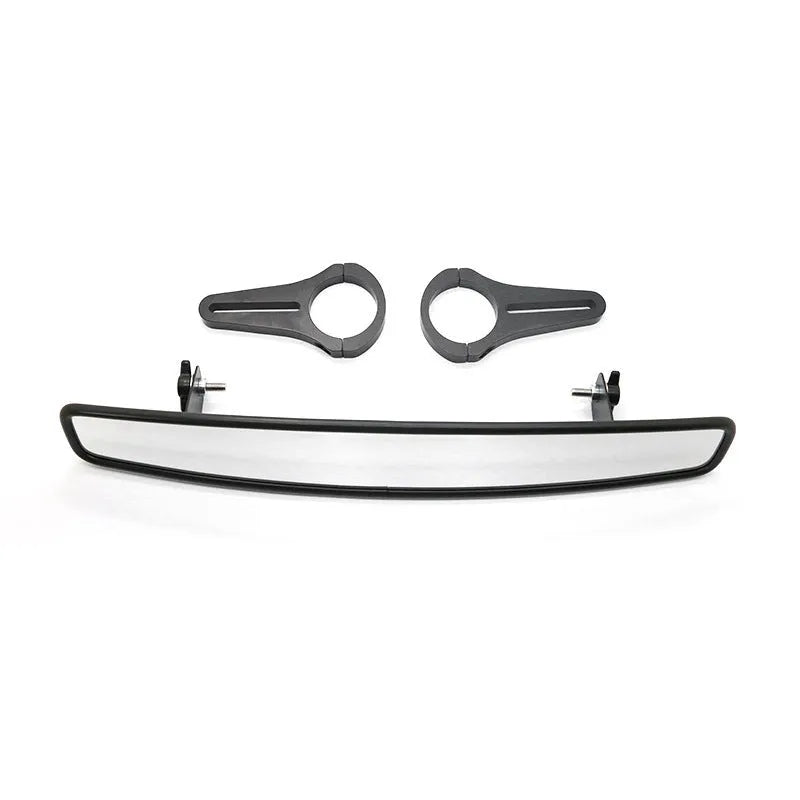 Off-road wide-angle rearview mirror for Polaris RZR roll cage, black finish